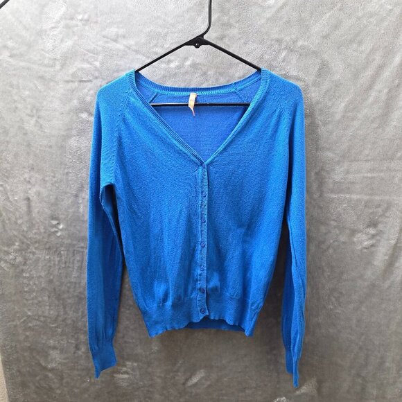 BB Couture Royal Blue Knit Cardigan | Women’s Medium - Picture 1 of 10